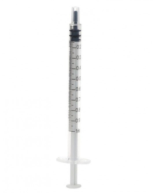 Stříkačka TBC, 3dílná, 1ml, 100ks