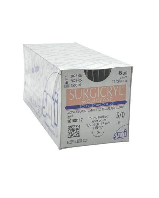 Surgicryl Monofast SMI, s obráceně řezací jehlou, jehla DS, 45cm,12 sáčků