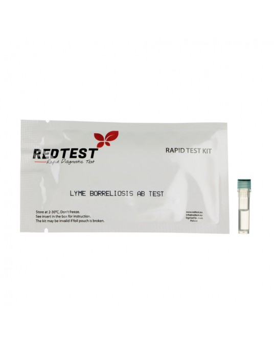 Rychlý, diagnostický test na lymeskou boreliózu značky RedTest (LYME Ab)