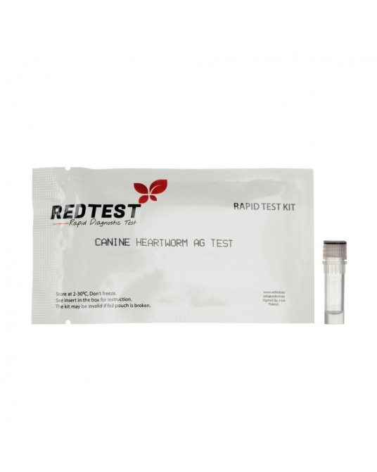 Diagnostický test Redtest na dirofilariózu (CHW)